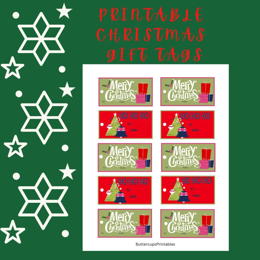 Eco-friendly holiday gift wrapping for him – gift tags