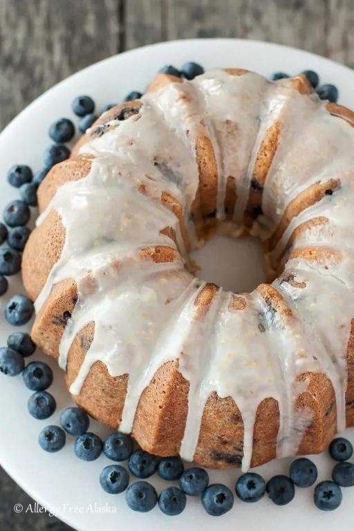 Gluten-free Blueberry Lemon Bundt Cake