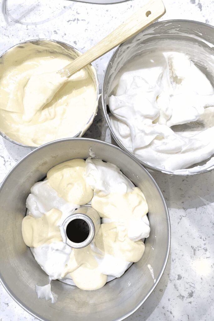daffodil cake batter 