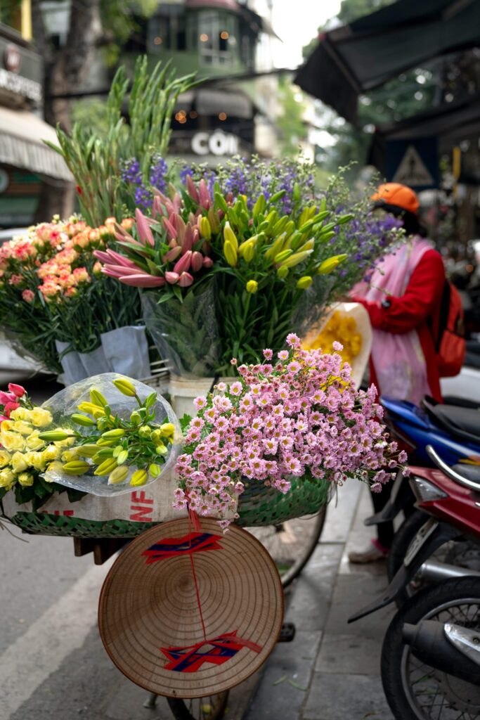 colorful flower display