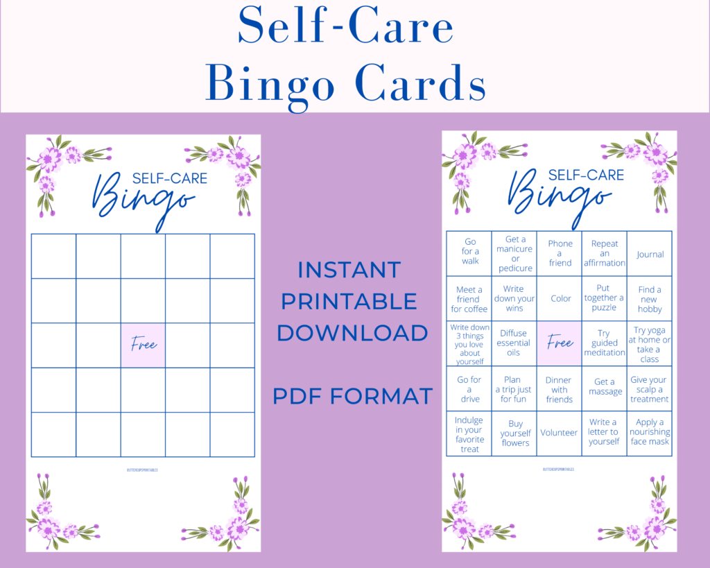 Ways to celebrate Mother's Day with self-care bingo