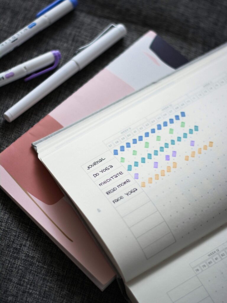 habit tracker to address common causes of stress in women