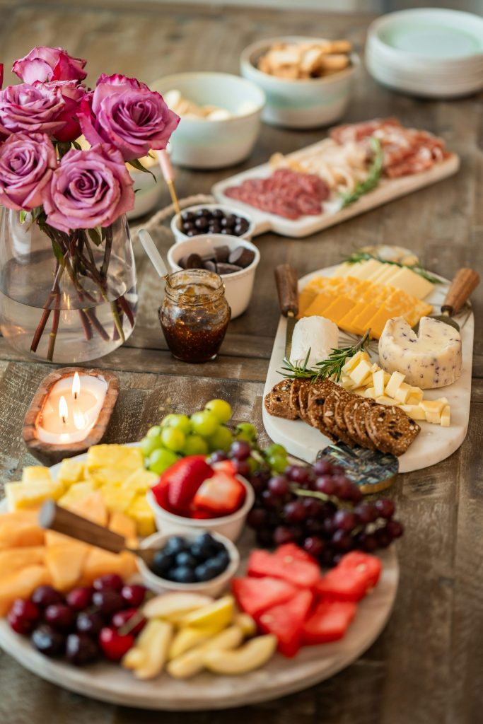 charcuterie board as a no-cook dinner option on a hot summer day