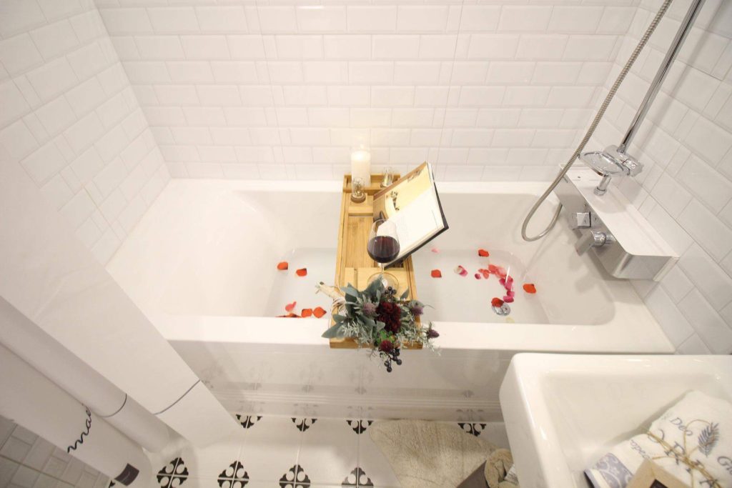 bath for a relaxing evening routine