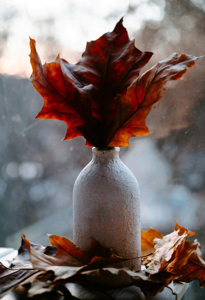 Decorating on a budget with fall branches and natural autumn elements