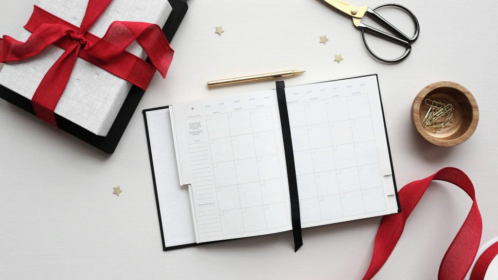 Christmas planner for organizing holiday events and tasks
