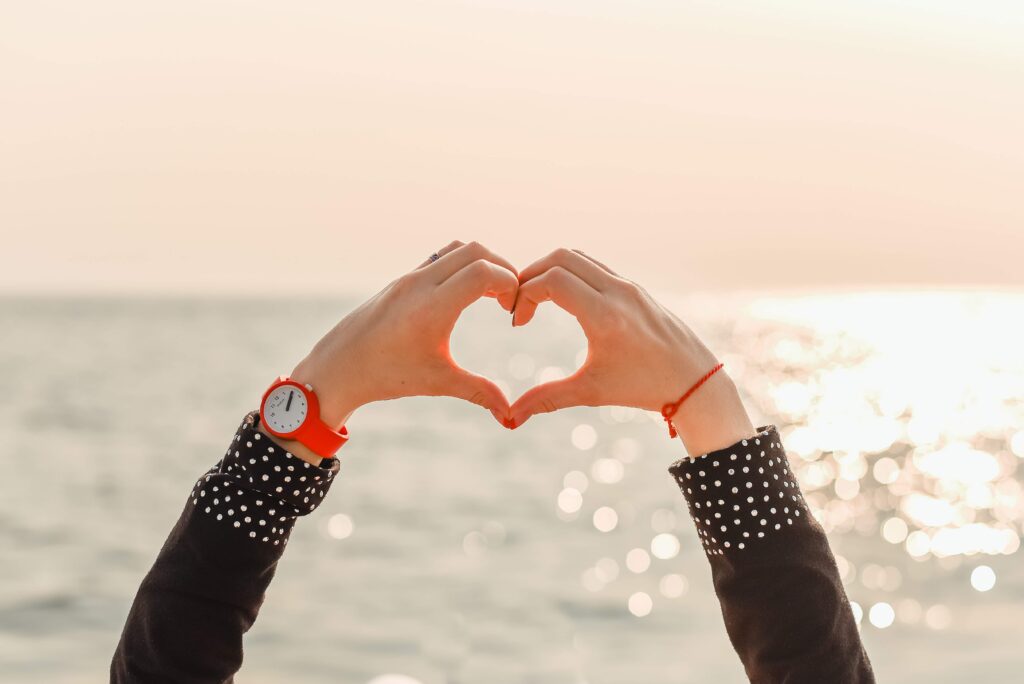 heart made with hands