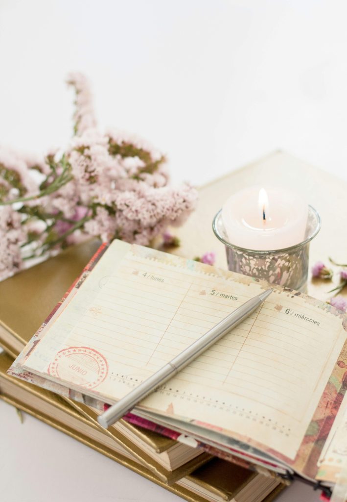 open journal for mindfulness journal prompts written for self-reflection and calm