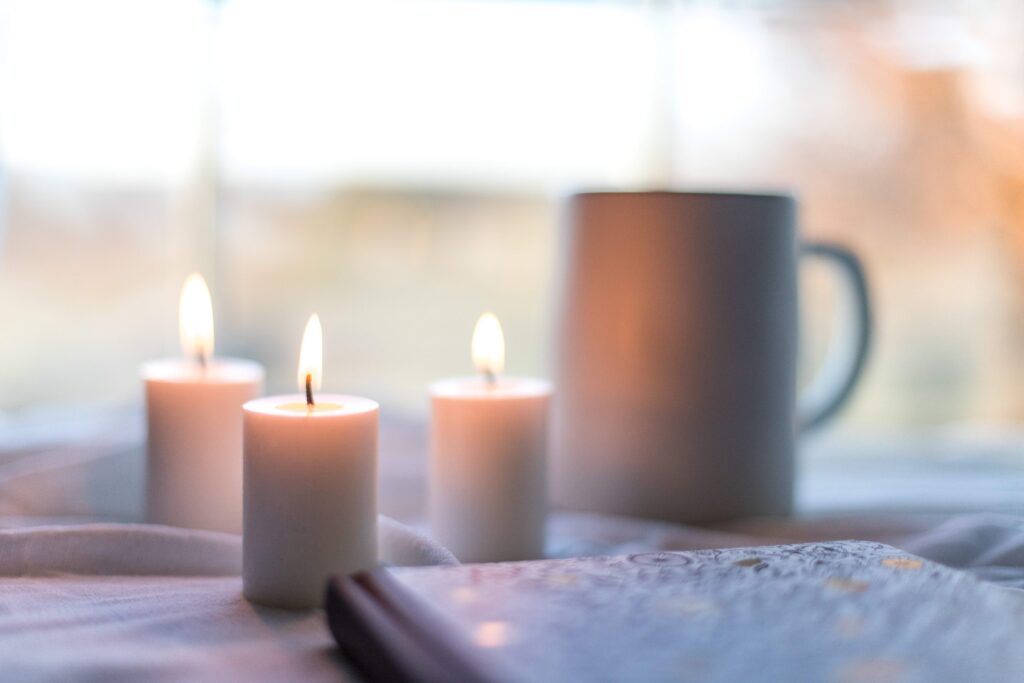 candles/ winter-self-care challenge