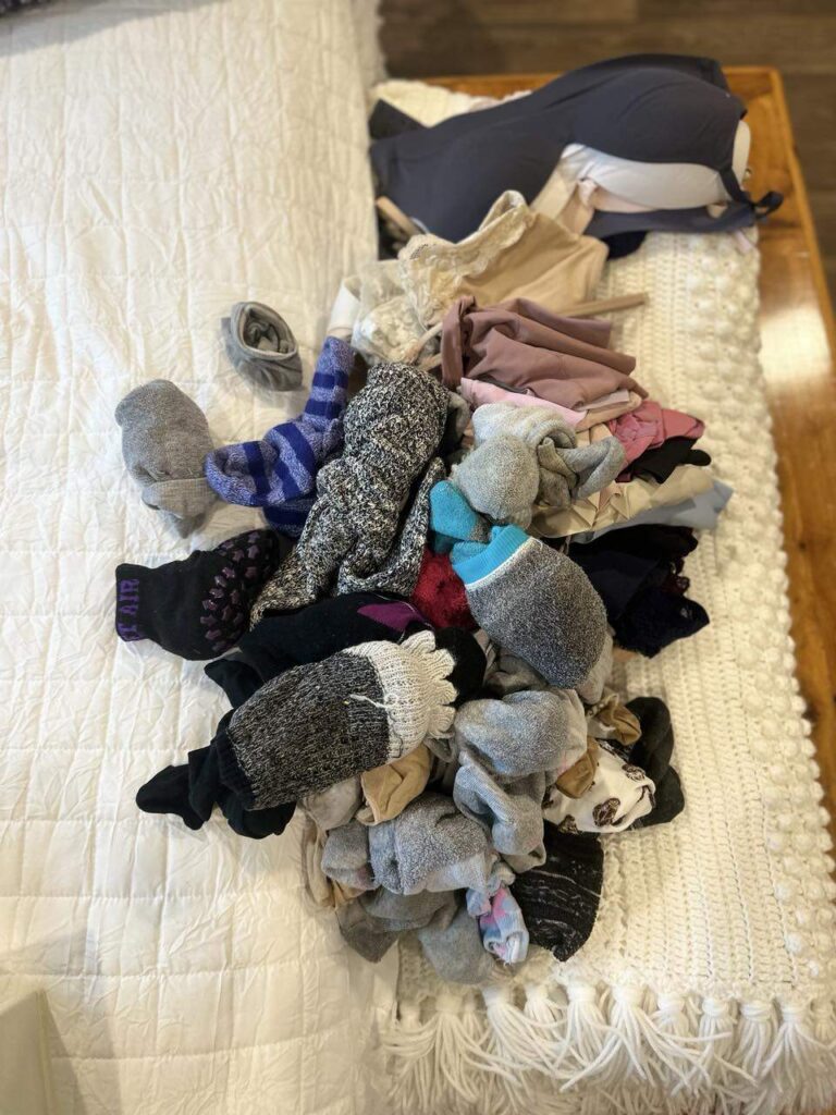 how to organize socks and underwear