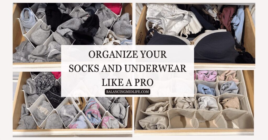 how to organize socks and underwear