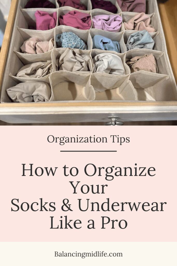 How to organize socks and underwear