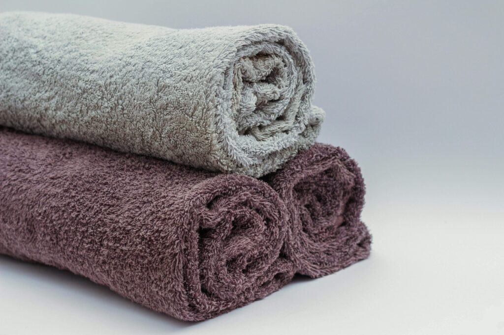use clean towels to dry your face