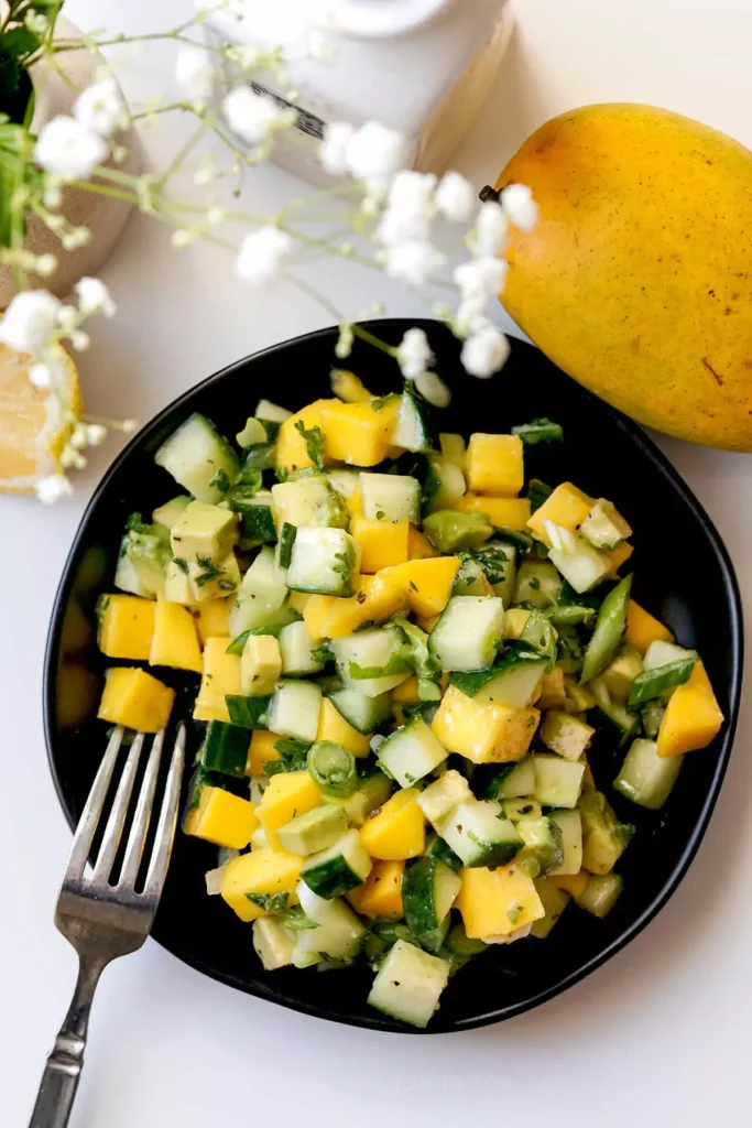 mango cucumer easy summer salads