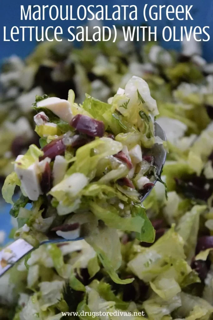 Maroulosalata (Greek Lettuce Salad) With Olives Recipe