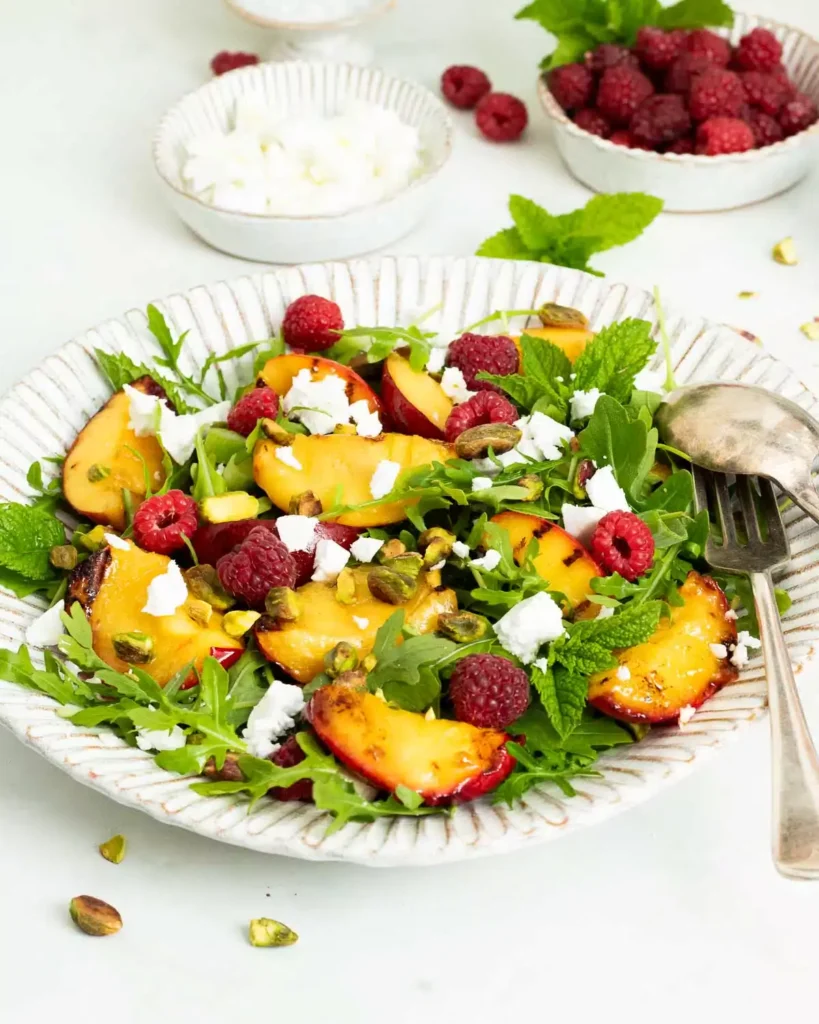 grilled nectarine salad