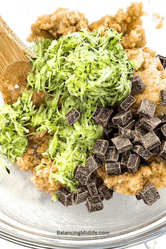 ingredients for zucchini chocolate chip bread