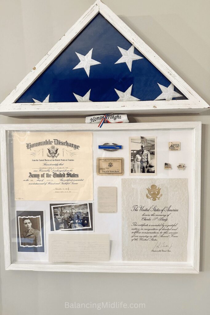 USA flag display case
