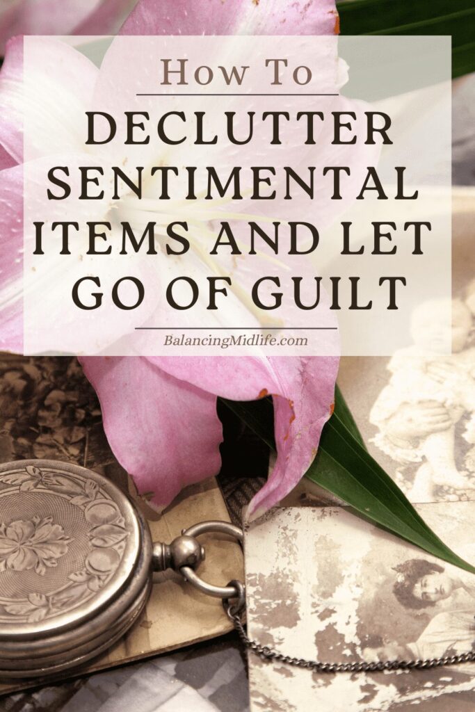 how to declutter sentimental items