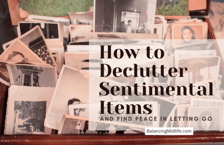 how to declutter sentimental items