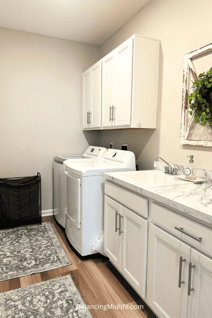 organized laundry room