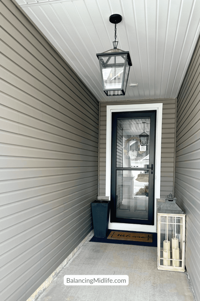 before photo of the front door area