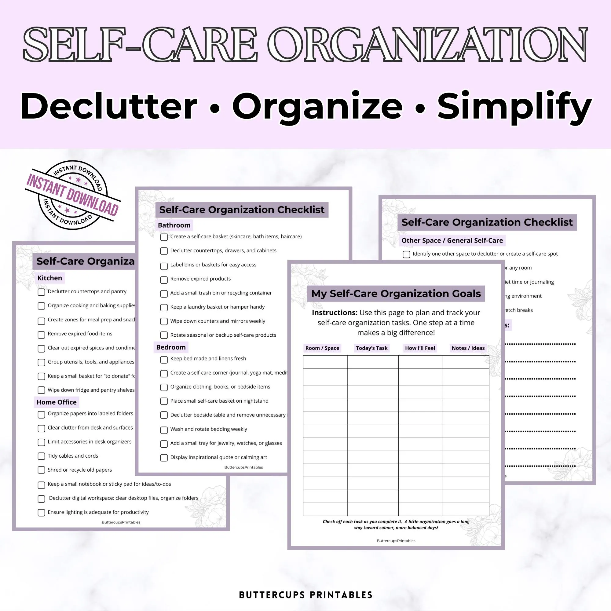 Home Organization Checklist 